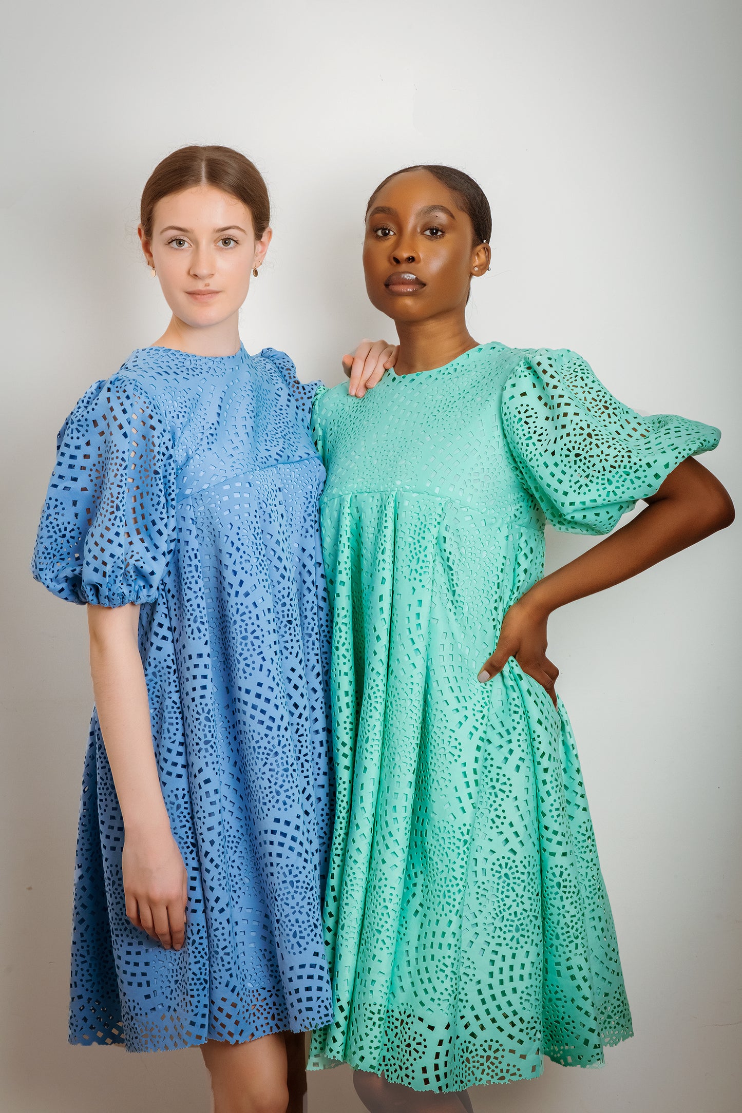 Lasercut Trapeze dress