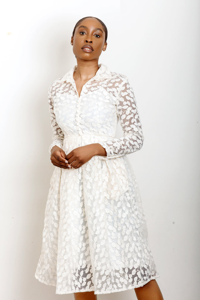 Embroidered organza dress Qyoot Embroidered organza dress Qyoot